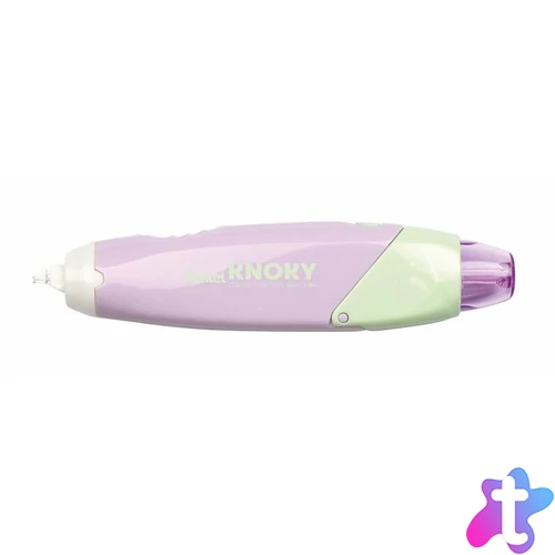 Hibajavító roller, 5 mm x 6 m, utántölthető, PENTEL "Knoky", világoszöld-lila