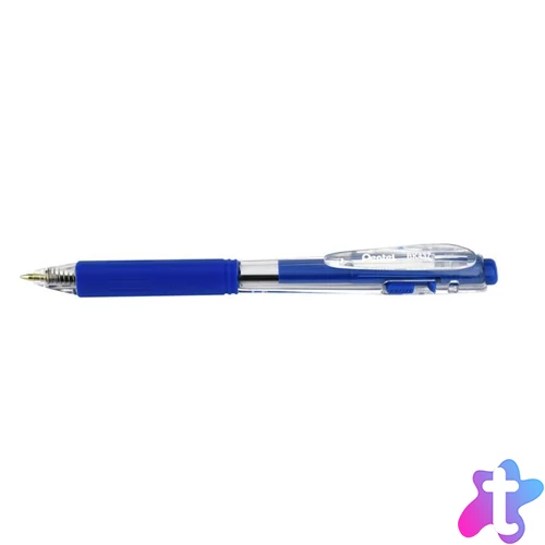 Golyóstoll, 0,35 mm, nyomógombos, PENTEL "BK437", kék