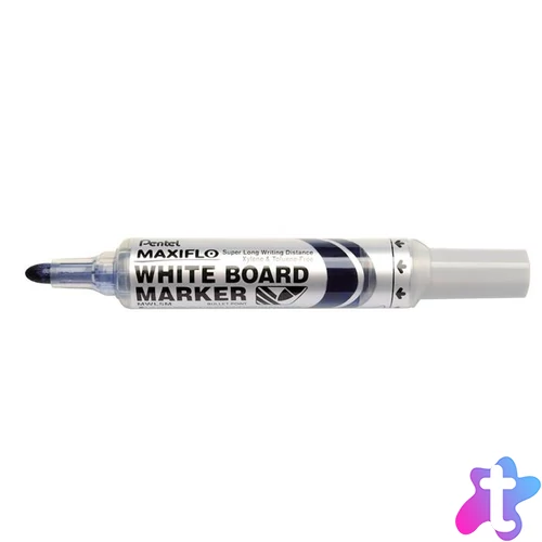 Táblamarker, 2,5 mm, kúpos, PENTEL "Maxiflo MWL5M", kék