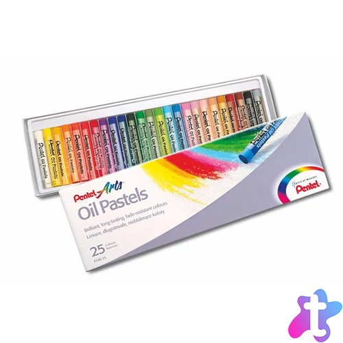 Olajpasztell kréta, PENTEL, "Arts", 25 különböző szín