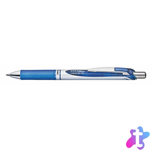 Zseléstoll, 0,35 mm, nyomógombos, PENTEL "EnerGel BL77", kék
