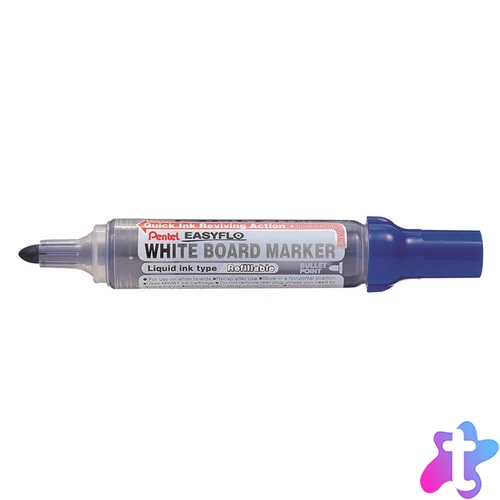 Táblamarker, 6 mm,  kúpos hegy, PENTEL "Easyflo", kék