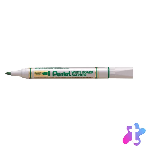Táblamarker, 2 mm, kúpos hegy, PENTEL, zöld
