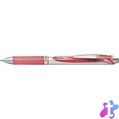 Zseléstoll, 035 mm, nyomógombos, PENTEL "EnerGel BL77", korall