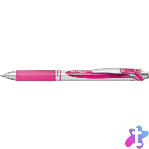Zseléstoll, 035 mm, nyomógombos, PENTEL "EnerGel BL77", pink