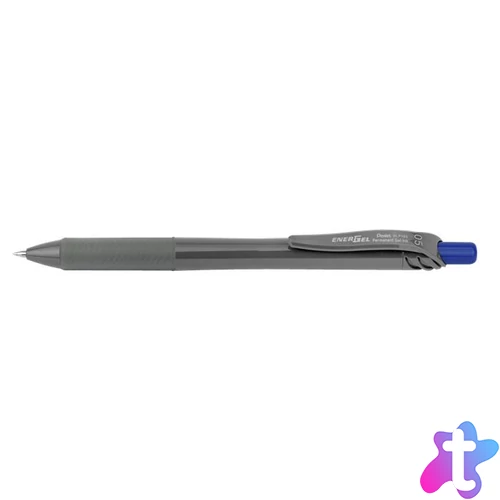 Rollertoll, dokumentum- és archiváló tinta, 0,25 mm, nyomógombos, PENTEL "Energel BLP-105", kék