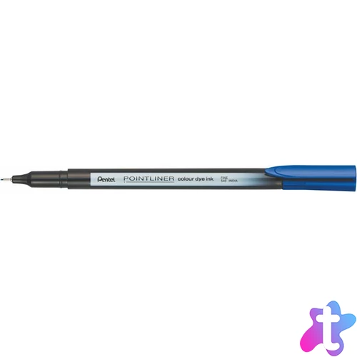 Tűfilc, 0,4 mm, PENTEL "Pointliner", sötétkék
