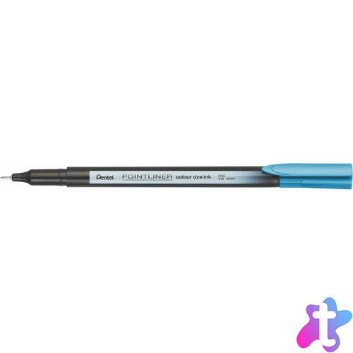 Tűfilc, 0,4 mm, PENTEL "Pointliner", türkizkék
