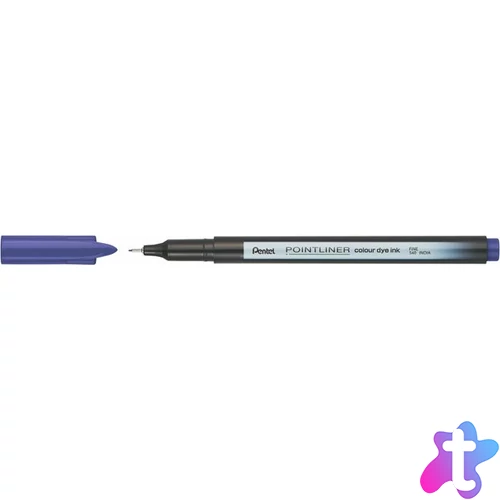 Tűfilc, 0,4 mm, PENTEL "Pointliner", sötétlila