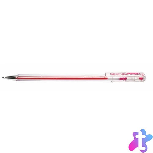 Golyóstoll, 0,35 mm, kupakos, PENTEL "Superb BK77", rózsaszín