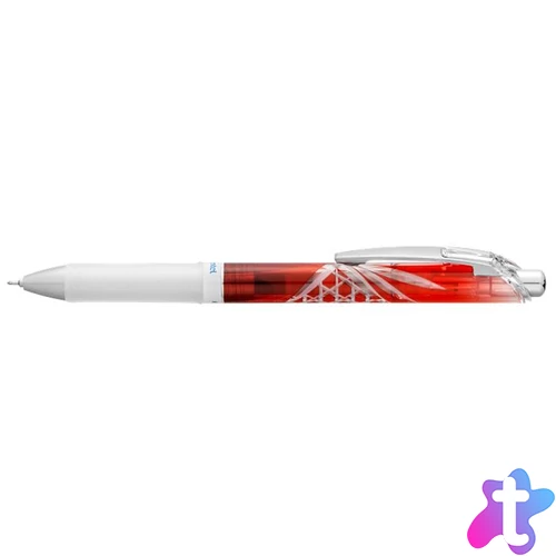 Zseléstoll, 0,25 mm, nyomógombos, PENTEL "EnerGel BLN75 Kiriko, Rokkaku Kagome", kék