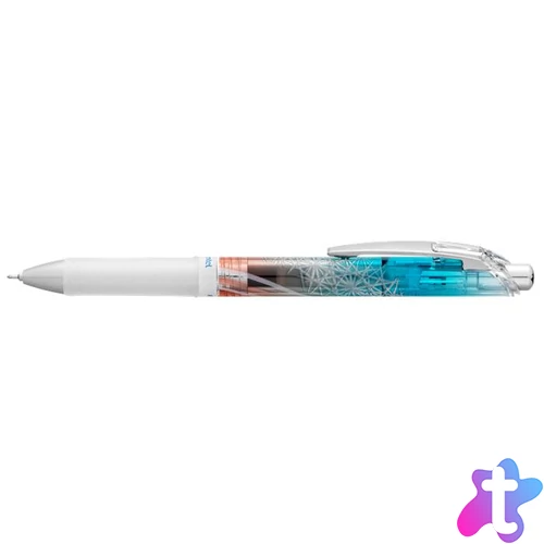 Zseléstoll, 0,25 mm, nyomógombos, PENTEL "EnerGel BLN75 Kiriko, Kikutsunagi", kék