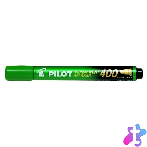 Alkoholos marker, 1,5-4 mm, vágott, PILOT "Permanent Marker 400", zöld