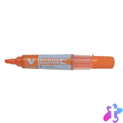 Táblamarker, 2,2-5,2 mm, vágott, PILOT "V-Board Master", narancssárga
