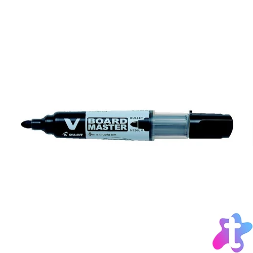 Táblamarker, 2,3 mm, kúpos, PILOT "V-Board Master", fekete