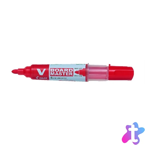 Táblamarker, 2,3 mm, kúpos, PILOT "V-Board Master", piros