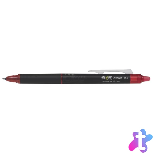 Rollertoll, 0,25 mm, tűhegyű, nyomógombos, törölhető, PILOT "Frixion Point Clicker ", piros