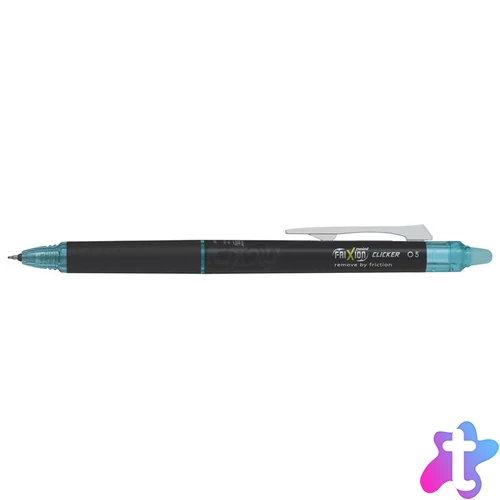 Rollertoll, 0,25 mm, tűhegyű, nyomógombos, törölhető, PILOT "Frixion Point Clicker ", világoskék