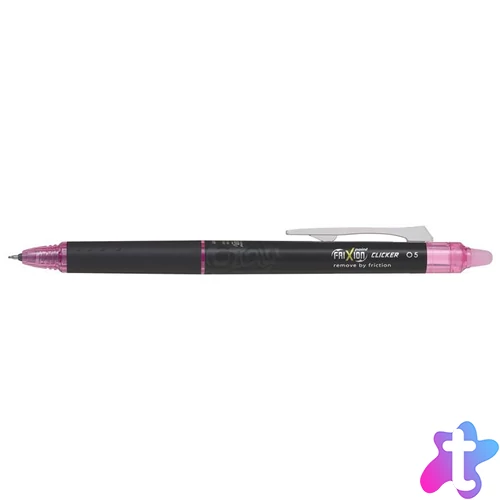 Rollertoll, 0,25 mm, tűhegyű, nyomógombos, törölhető, PILOT "Frixion Point Clicker ", rózsaszín