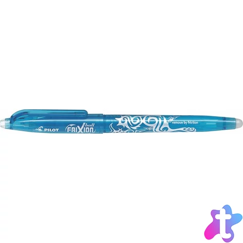 Rollertoll, 0,25 mm, törölhető, kupakos, PILOT "Frixion Ball", világoskék