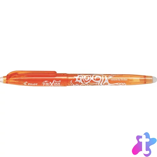 Rollertoll, 0,25 mm, törölhető, kupakos, PILOT "Frixion Ball", narancs