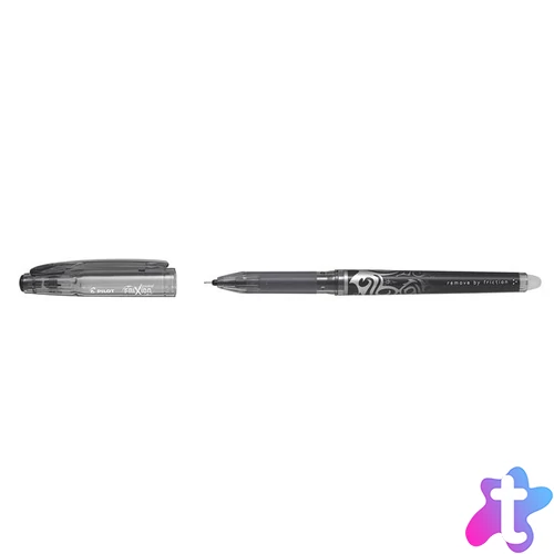 Rollertoll, 0,25 mm, tűhegyű, törölhető, kupakos, PILOT "Frixion Point", fekete