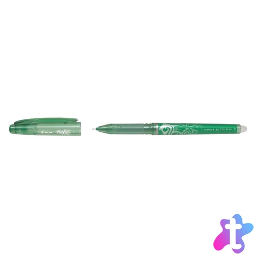 Rollertoll, 0,25 mm, tűhegyű, törölhető, kupakos, PILOT "Frixion Point", zöld