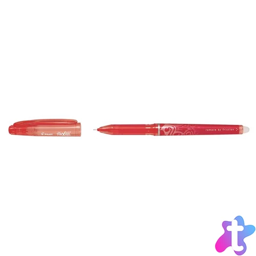 Rollertoll, 0,25 mm, tűhegyű, törölhető, kupakos, PILOT "Frixion Point", piros