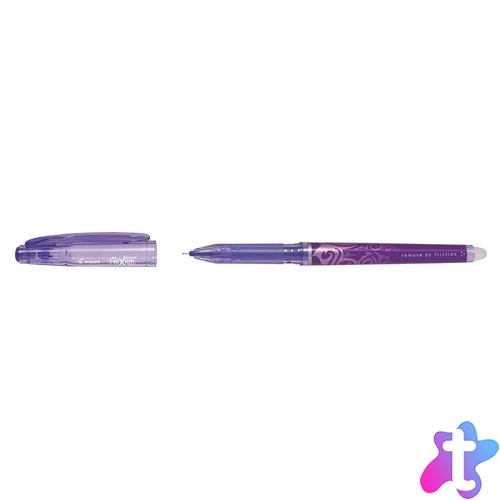 Rollertoll, 0,25 mm, tűhegyű, törölhető, kupakos, PILOT "Frixion Point", lila