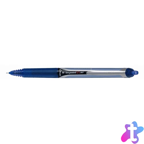 Rollertoll, 0,25 mm, tűhegyű, nyomógombos, PILOT "Hi-Tecpoint V5 RT", kék