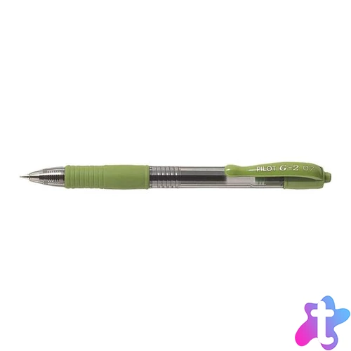 Zseléstoll, 0,32 mm, nyomógombos, PILOT "G-2", világoszöld