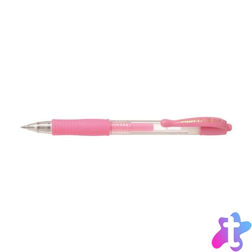 Zseléstoll, 0,32 mm, nyomógombos, PILOT "G-2 Pastel", rózsaszín