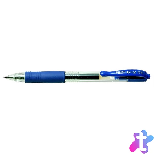 Zseléstoll, 0,25 mm, nyomógombos, PILOT "G-2", kék