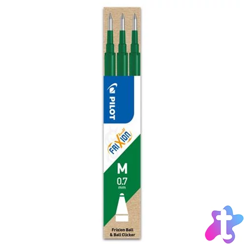 Rollertoll betét, 0,35 mm, törölhető, PILOT "Frixion Ball/Clicker", zöld