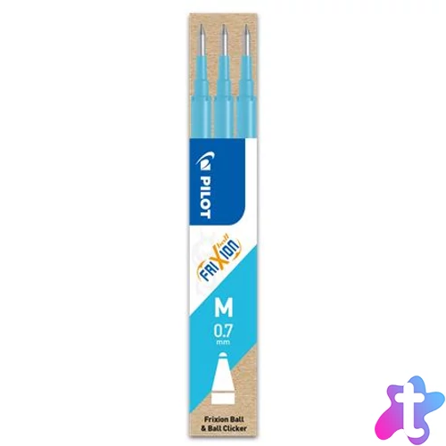 Rollertoll betét, 0,35 mm, törölhető, PILOT "Frixion Ball/Clicker", világoskék