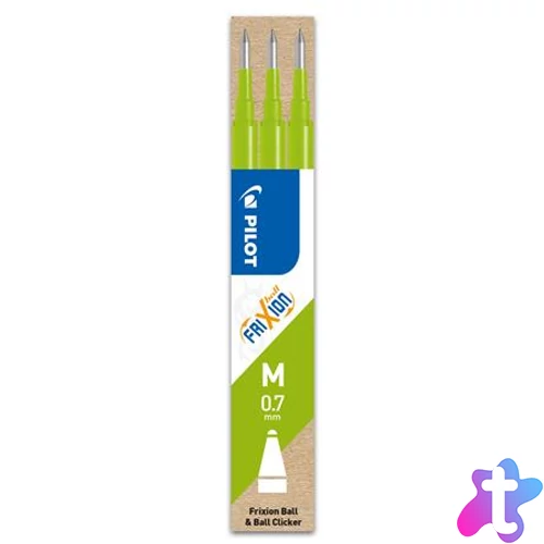 Rollertoll betét, 0,35 mm, törölhető, PILOT "Frixion Ball/Clicker", világoszöld