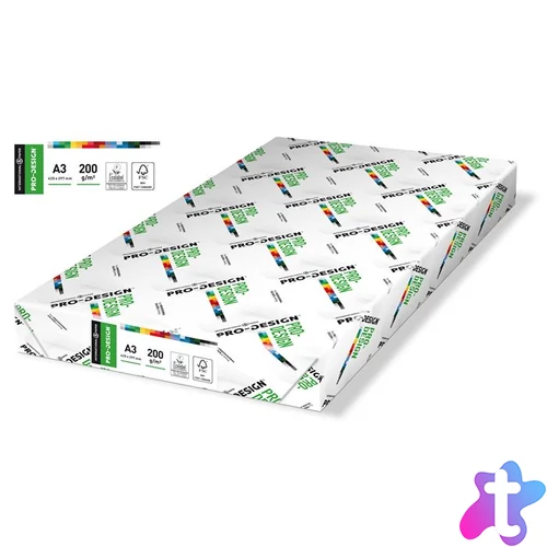 Másolópapír, digitális, A3, 200 g, PRO-DESIGN