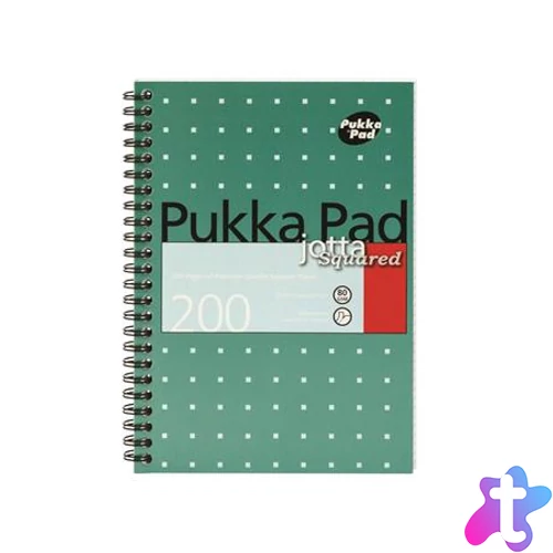 Spirálfüzet, A5, vonalas, 100 lap, PUKKA PAD, "Metallic Jotta"