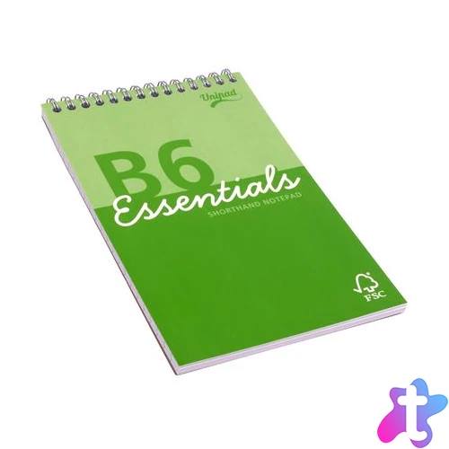 Jegyzettömb, B6, vonalas, 80 lap, PUKKA PAD "Unipad Essentials Shorthand", vegyes