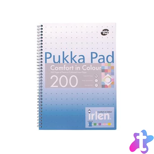 Spirálfüzet, A4, vonalas, 100 lap, PUKKA PAD "Irlen Jotta Turquoise"