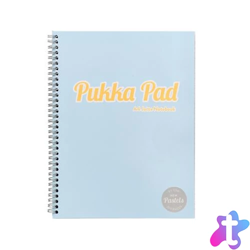 Spirálfüzet, A4, vonalas, 100 lap, PUKKA PAD "Pastel Jotta Pad", vegyes szín