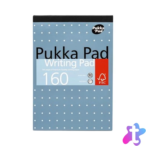 Jegyzetfüzet, A5, vonalas, 80 lap, PUKKA PAD "Metallic Writing Book", vegyes színek