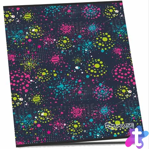 Füzet, tűzött, A4, kockás, 52 lap, PULSE "Girls"