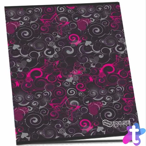 Füzet, tűzött, A5, kockás, 52 lap, PULSE "Girls"