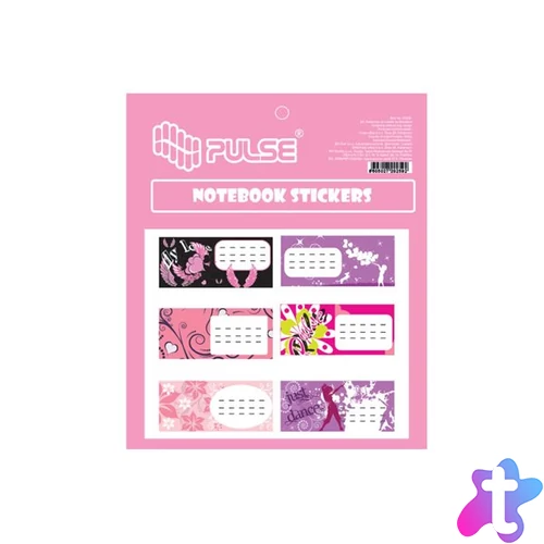 Füzetcímke, 30 db, PULSE, "Girls"