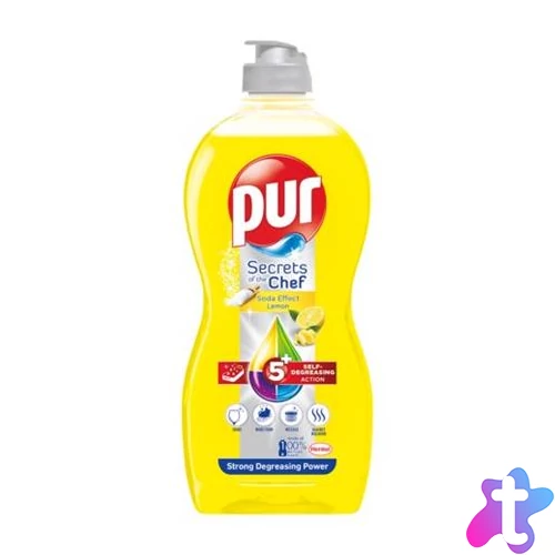 Mosogatószer, 450 ml, PUR, citrom