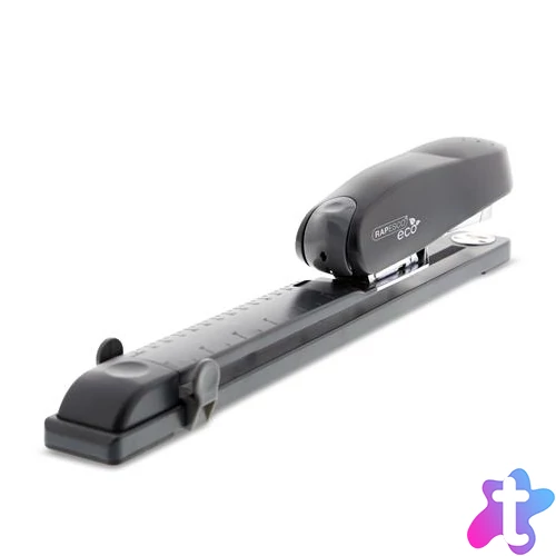 Tűzőgép, hosszúkaros, 24/6-8, 26/6-8, 50 lap, RAPESCO "ECO 790", fekete