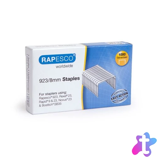 Tűzőkapocs, 23/8, horganyzott, RAPESCO