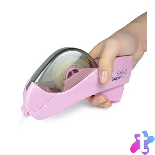 Ragasztószalag-adagoló, RAPESCO "SupaCut", világos rózsaszín