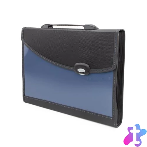 Harmonikamappa, A4+, PP, 13 rekeszes, RAPESCO, kék